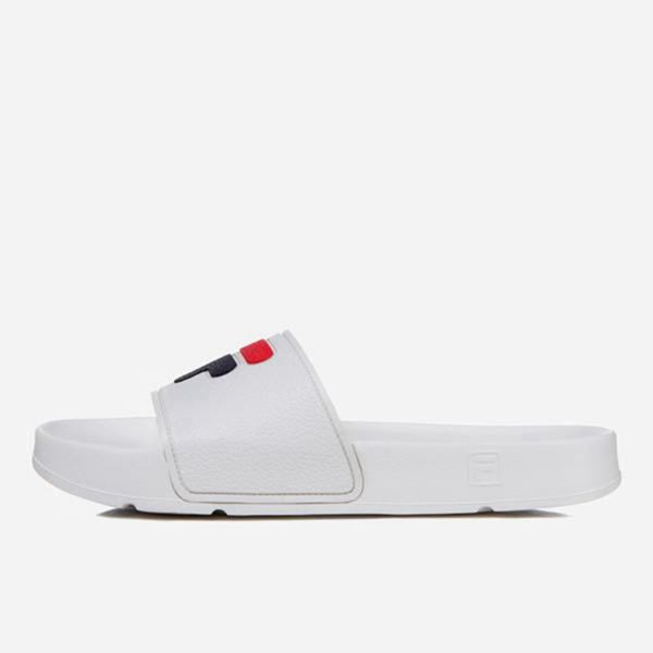 Fila F Slide Men's Sandals - White,NZ 517-19576